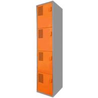 Locker Color Naranja - 4 Puertas