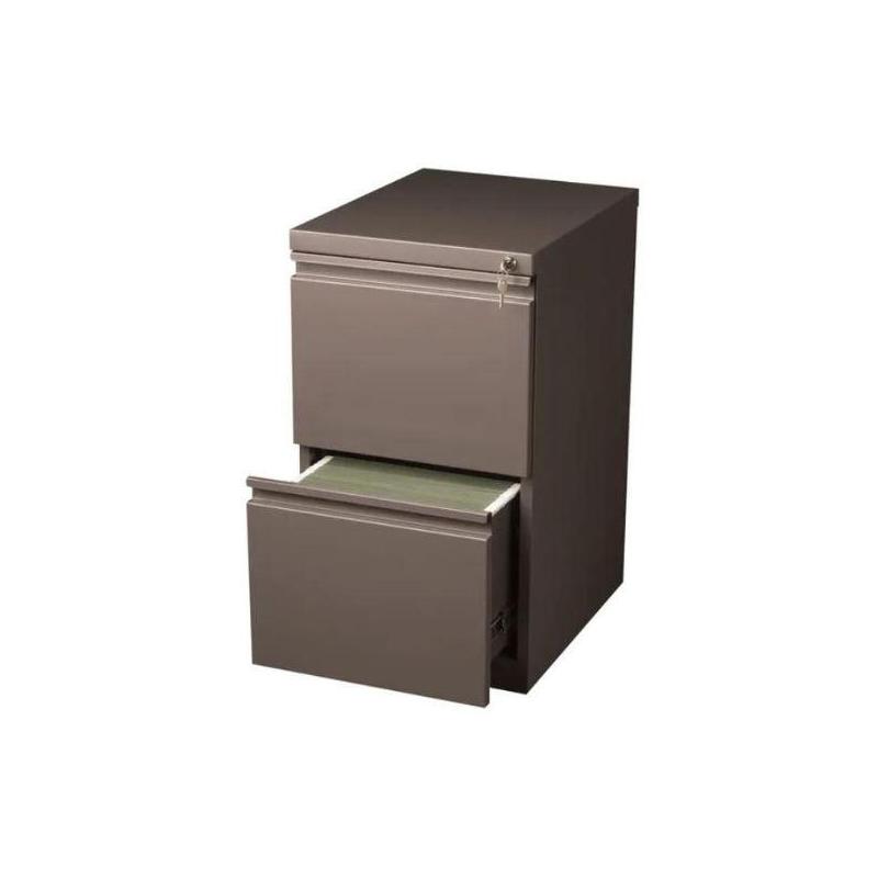 Hirsh 20" D Commercial Mobile Pedestal archivador de 2 cajones, tono medio