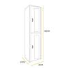 Locker métalico 2 puertas