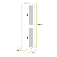 Locker Ventilado 2 puertas