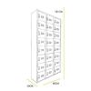 Locker Metalico 24 Puertas