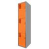 Locker Color Naranja - 3 puertas