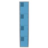 Locker Color Azul - 4 Puertas