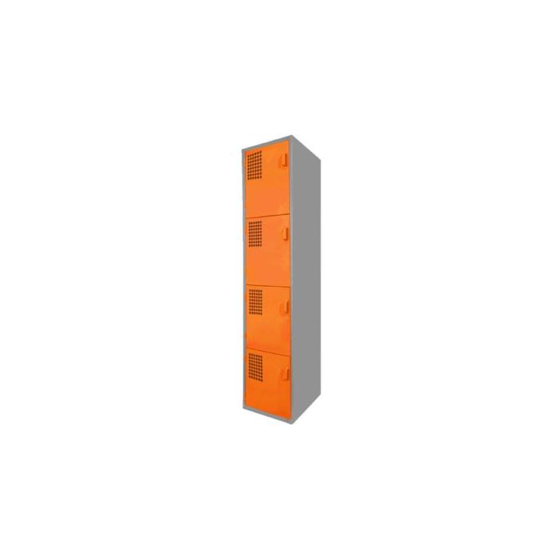 Locker Color Naranja - 4 puertas