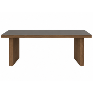 Mesa de juntas para oficina IMPORTANT con cubierta de vidrio