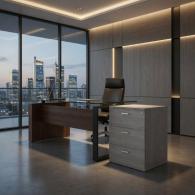 Archivero Horizontal Ejecutivo de 3 Gavetas para Oficina