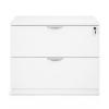 Archivero Horizontal Ejecutivo Blanco 2 Gavetas con Cerradura