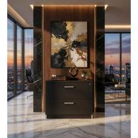 Archivero Ejecutivo Elite File 2 | Archivero Horizontal para Oficina con 2 Gavetas y Cerradura