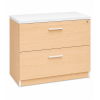 Archivero Ejecutivo Elite File 2 | Archivero Horizontal para Oficina con 2 Gavetas y Cerradura