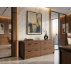 Archivero Ejecutivo Horizon Wood 4 | Credenza para Oficina con 4 Gavetas y Cerradura