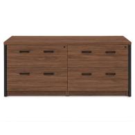 Archivero Ejecutivo Horizon Wood 4 | Credenza para Oficina con 4 Gavetas y Cerradura