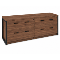 Archivero Ejecutivo Horizon Wood 4 | Credenza para Oficina con 4 Gavetas y Cerradura