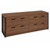 Archivero Ejecutivo Horizon Wood 4 | Credenza para Oficina con 4 Gavetas y Cerradura