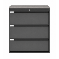 Archivero Metálico Horizontal Titan File 3 Archivero para Oficina de 3 Gavetas con Cerradura