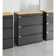 Archivero Metálico Horizontal Titan File 3 Archivero para Oficina de 3 Gavetas con Cerradura