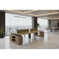 Estación de Trabajo Mueble de oficina NEXO WOOD